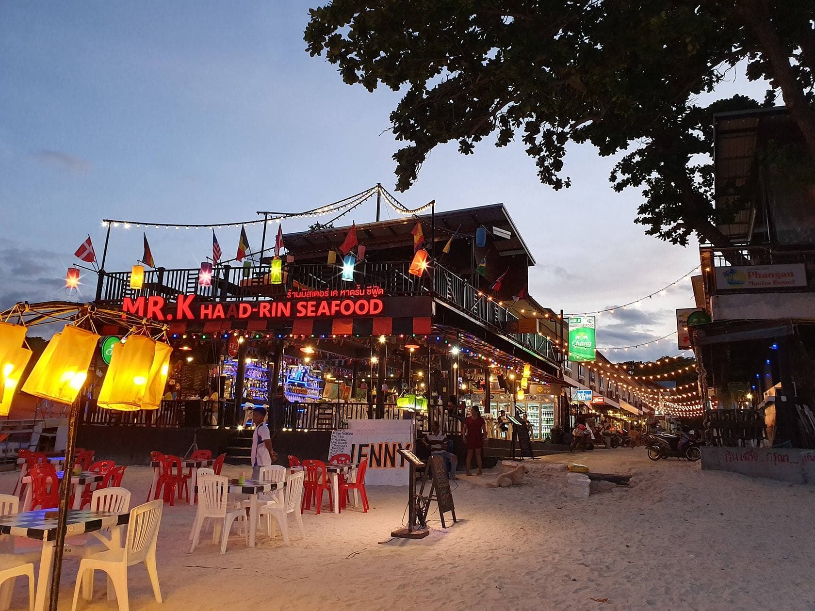 Haad Rin beach — Full Moon Party venue
